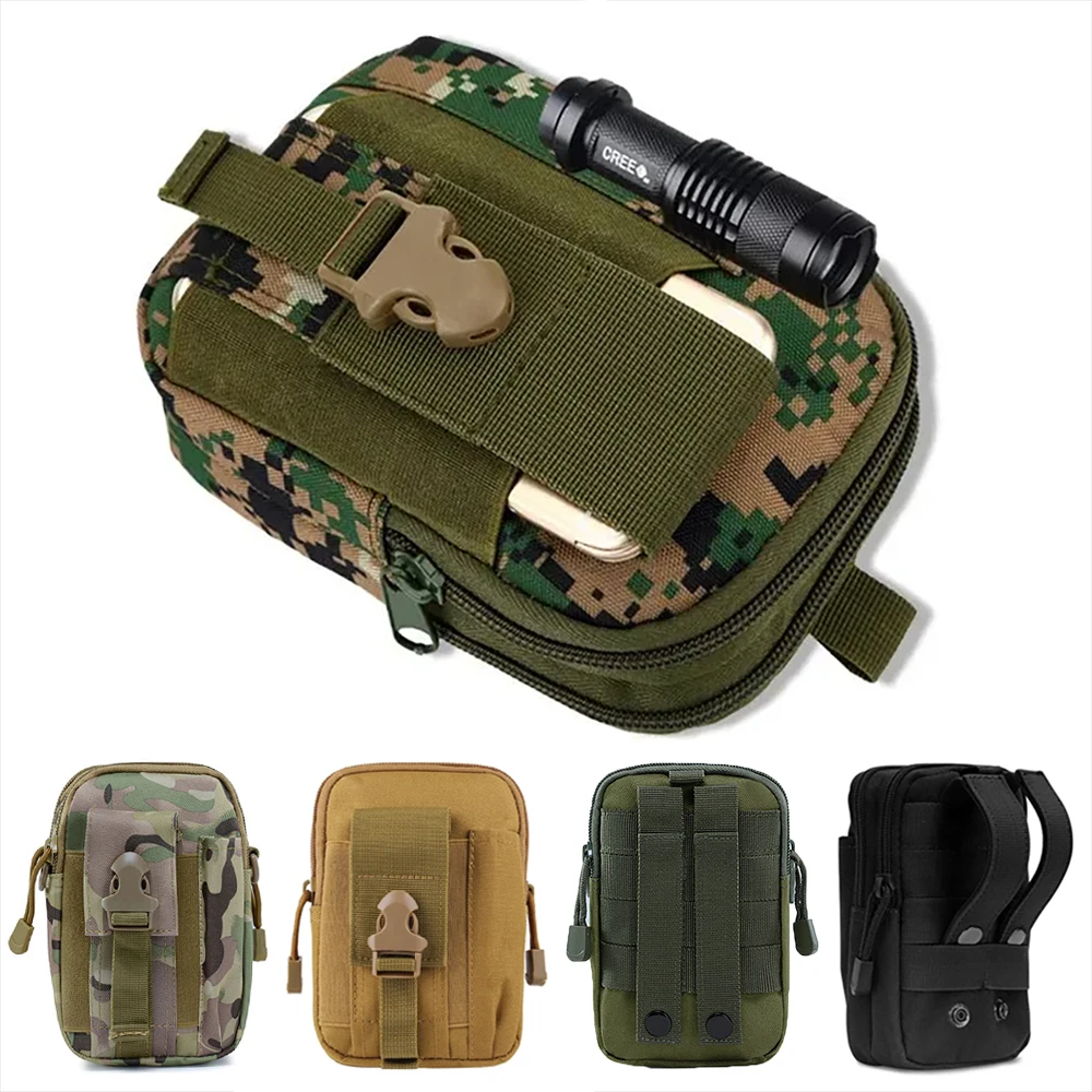 

Men's belt bag Waterproof outdoor sports waist bag Camo Hunting Accessories Storage bag Molle Bike Multi-purpose Tools Tactical