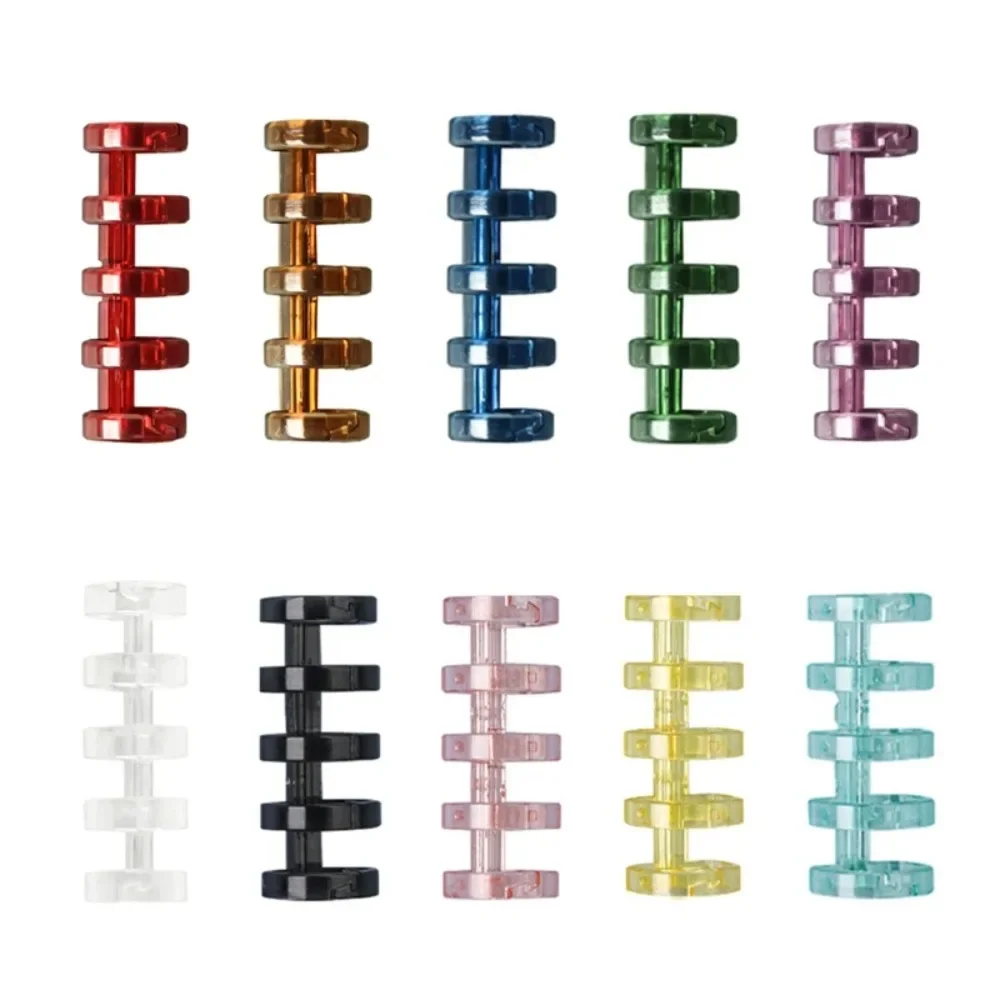 5 Holes Circles Ring Binding Ring for Loose-leaf Notebook Binder Album Scrapbook Paper Files Spiral Binding Clips plastic binding rings,metal ring binder,metal binder ring,loose leaf binder clips,notebook accessories