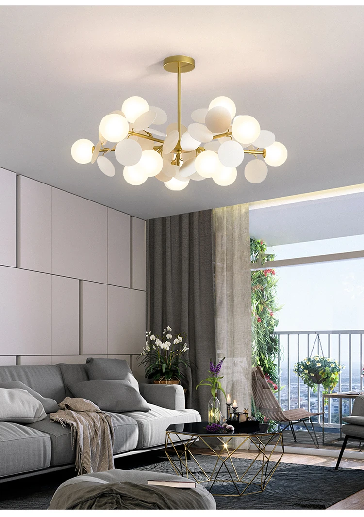 globe chandelier Modern Chandelier Multicolored Flower Branch Series Living Dining Room Kids Ceiling Hanging Lights Foyer Bedroom Indoor Fixtures rustic chandeliers