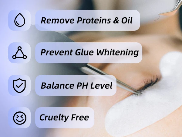 Gollee Eyelash 100ml Foam Cleaner for Clean Lashes Non-Irritating with Soft Brush Shampoo Eye Extension Clean Gentle Makeup Tool