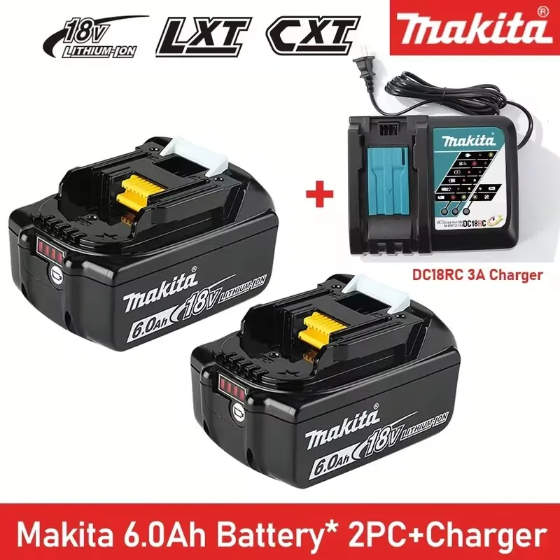 Original Makita 6Ah/5Ah/3Ah for Makita 18V Battery BL1830B BL1850B BL1850 BL1840 BL1860 BL1815 Replacement Lithium Battery replacement lithium battery