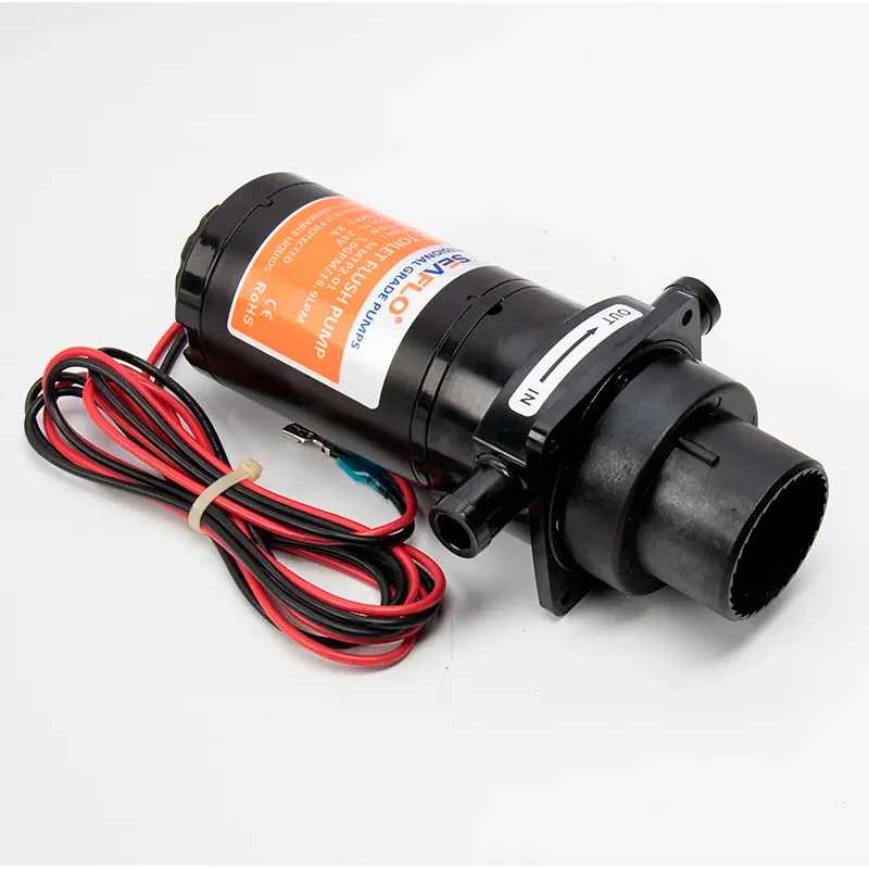 Submersible Water Pump 12V 24V Horizontal Toilet Sewage Flushing 18.9LPM