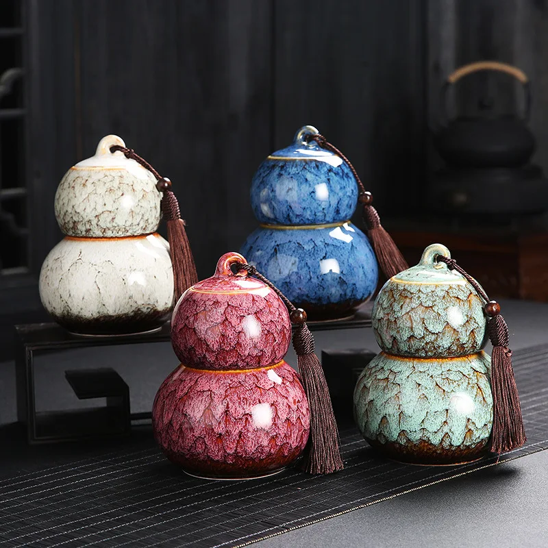 Vertical Tea Box Decorative Vintage Wholesale Sealed Coffee Jar Tea