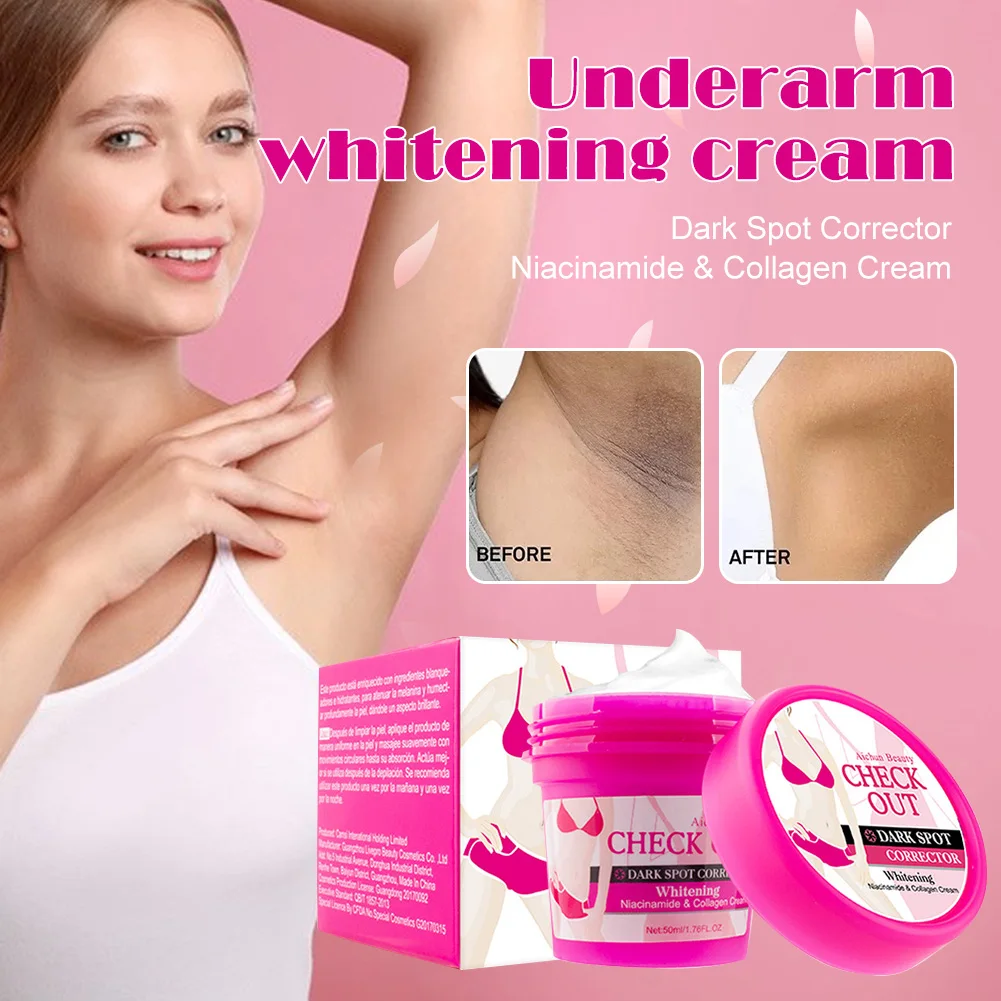 

50g Armpit Whitening Cream Improve Dullness Skin Lightening Bleaching Cream For Underarms Knees Private Parts Brighten Skin
