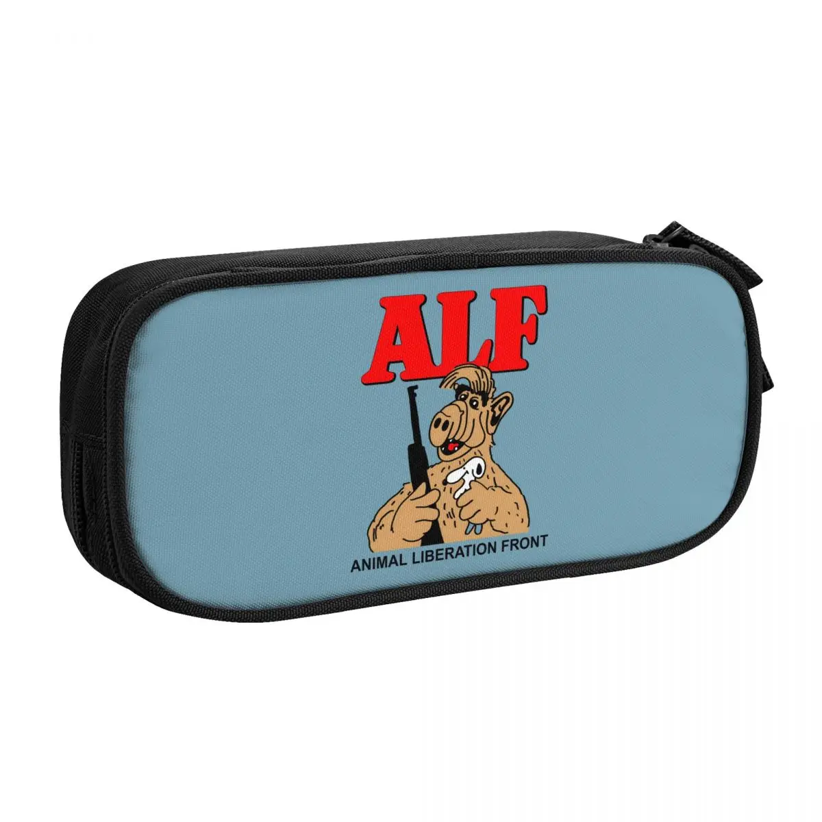 사용자 정의 외계인 생물 ALF 귀여운 연필 케이스 소녀 소년 대형 스토리지 연필 상자 학생 문구