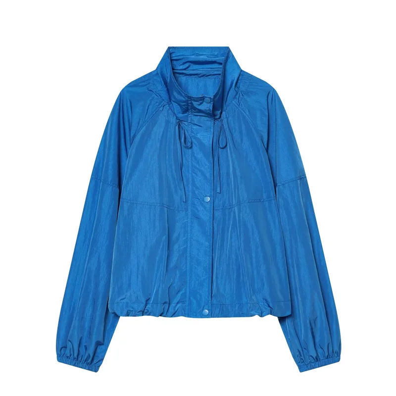 Women's Jacket 2026 New Blue Summer Sunscreen Lightweight Top Autumn Long Sleeve Jacket for Women Casual Chic Ladies Outerwear
