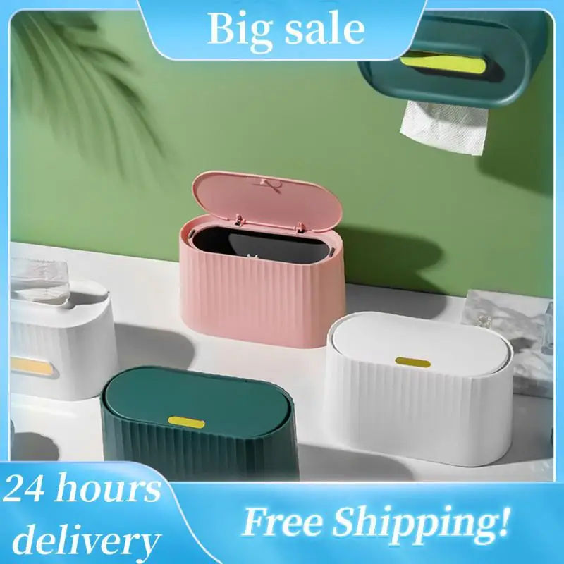 

Настольная мусорная корзина для спальни, маленькая вместительная двойная сумка, роскошная 2023 пресс для мусора, офисный пресс, новая мусорная корзина