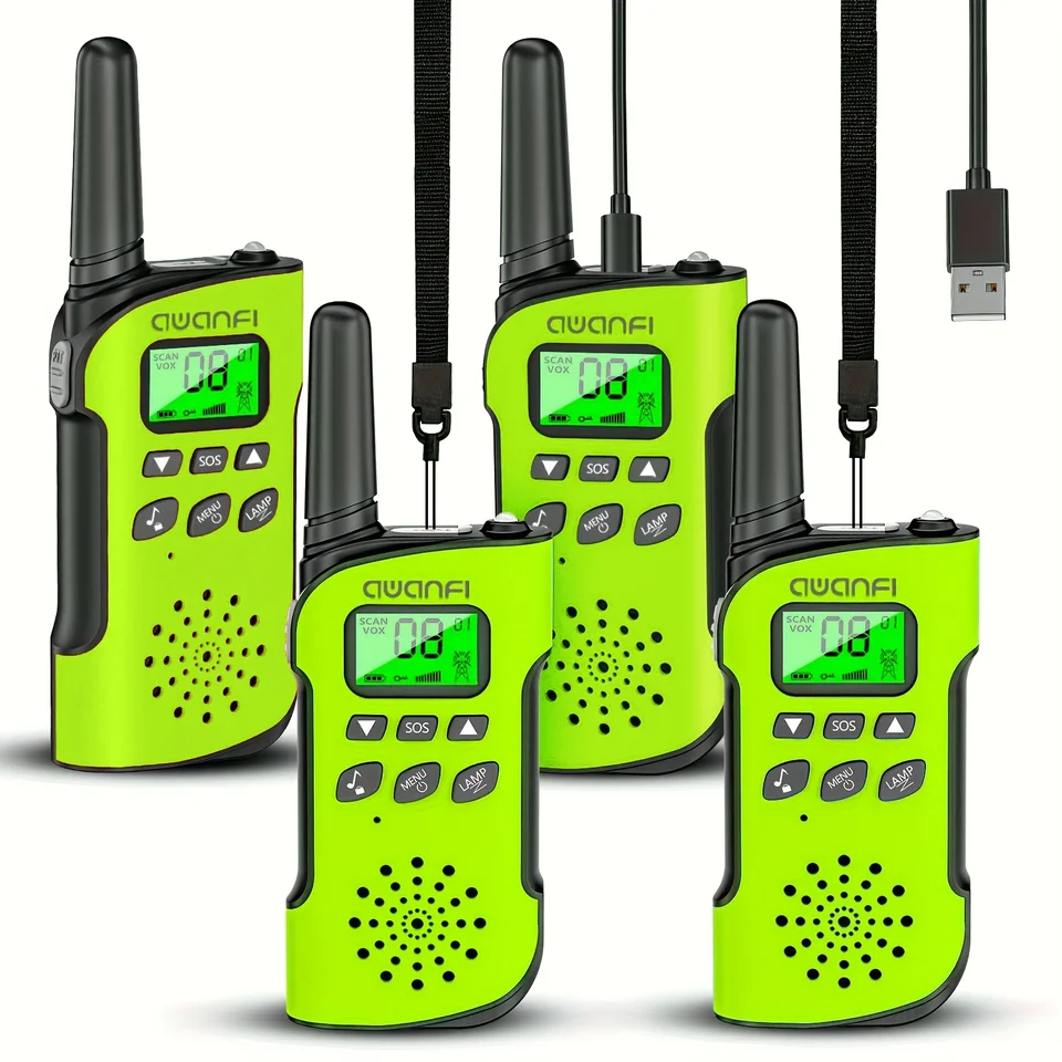 AWANFI Rechargeable Walkie Talkies for Kids