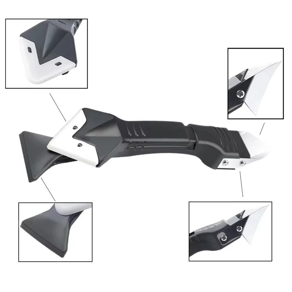 3 In 1 Plastic Scraper Sealant Smooth Remover Tool Set Caulking Finisher Smooth Grout Kit Floor Mould Removal Hand Tools Set - Image 4