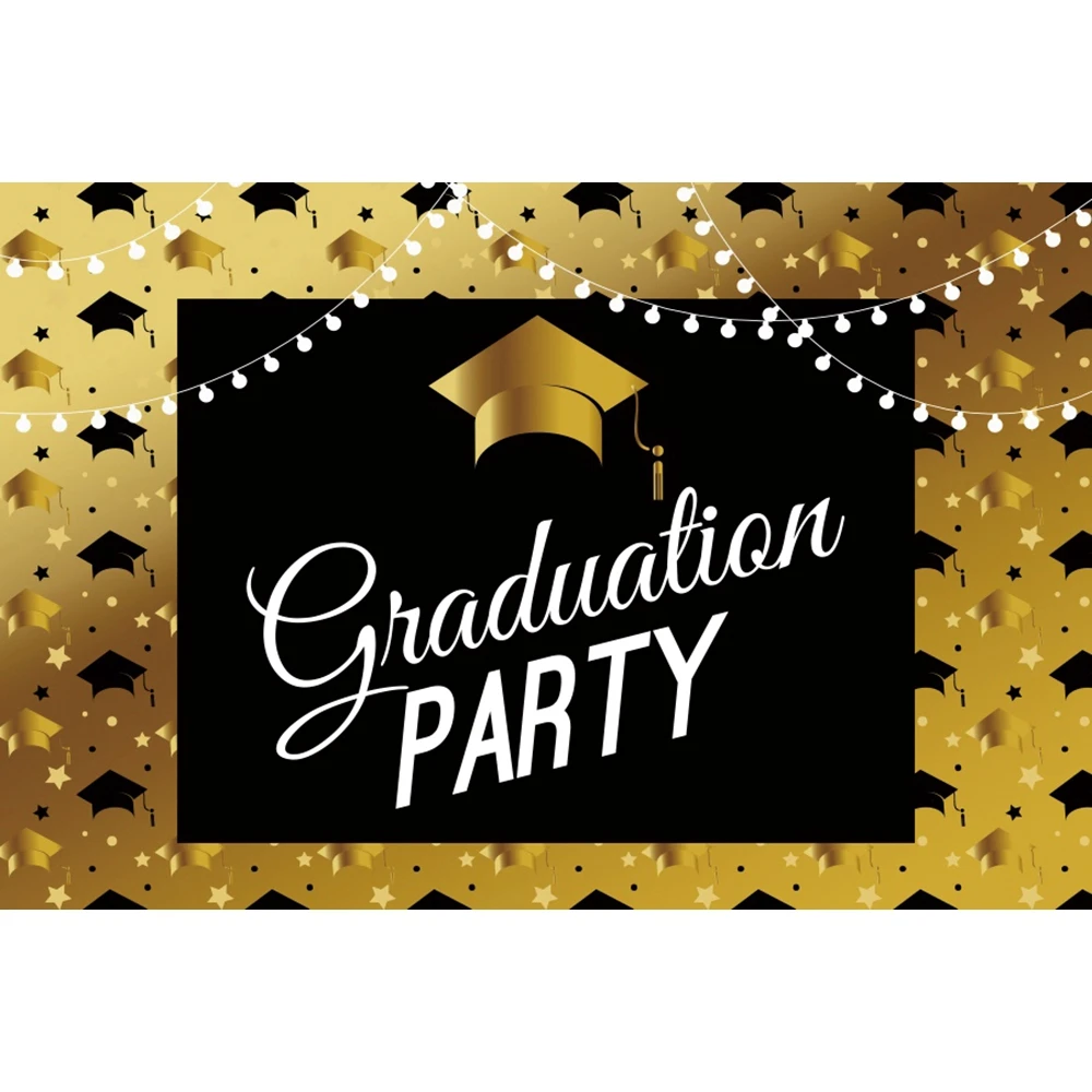 Yeele Graduation Party Backdrop Class of 2022 Black Golden Glitter Light Bokeh Photography Background Congrats Grad Banner Decor camera cleaning kit Photo Studio Supplies