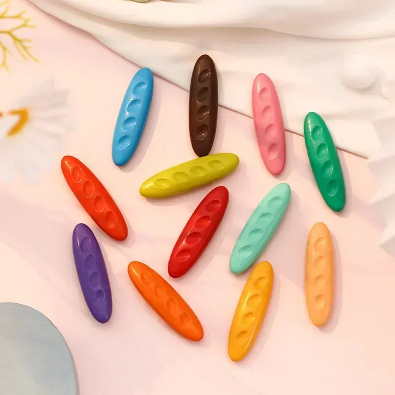 12/24/36 Colors Washable Not Dirty Hands Toddler Crayons Hole Crayons for Kids Non-Toxic Baby Crayons Coloring Art Supplies 3