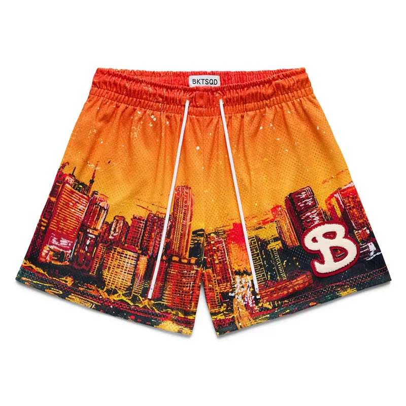 2025 BUCKETSQUAD Summer Mesh Basketball Shorts Men's Quick Drying Brand Sports Shorts Casual Trendy Running  Shorts Mens 5