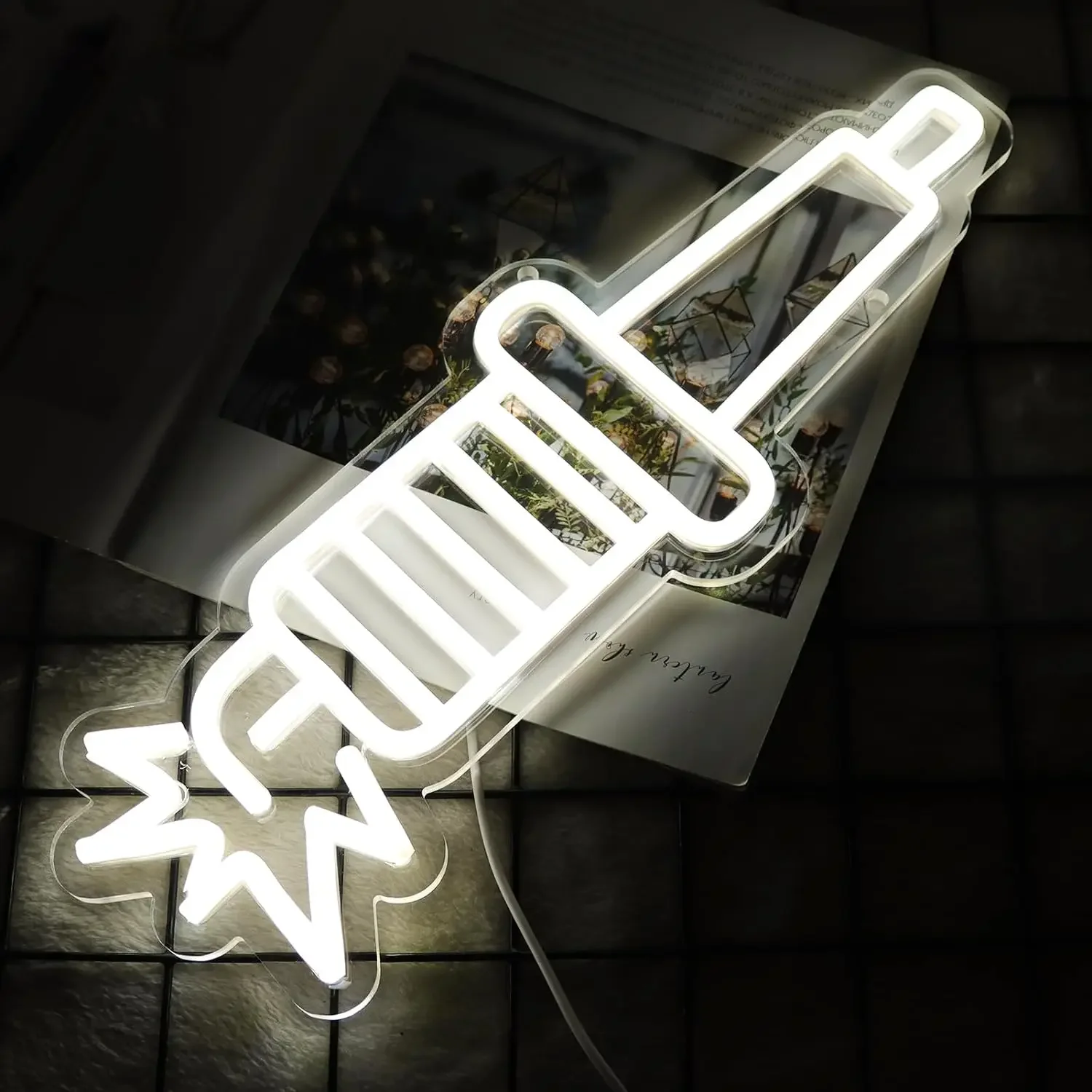 Spark Plugs Neon Sign LED Neon Sign for Wall Decoration with USB ...
