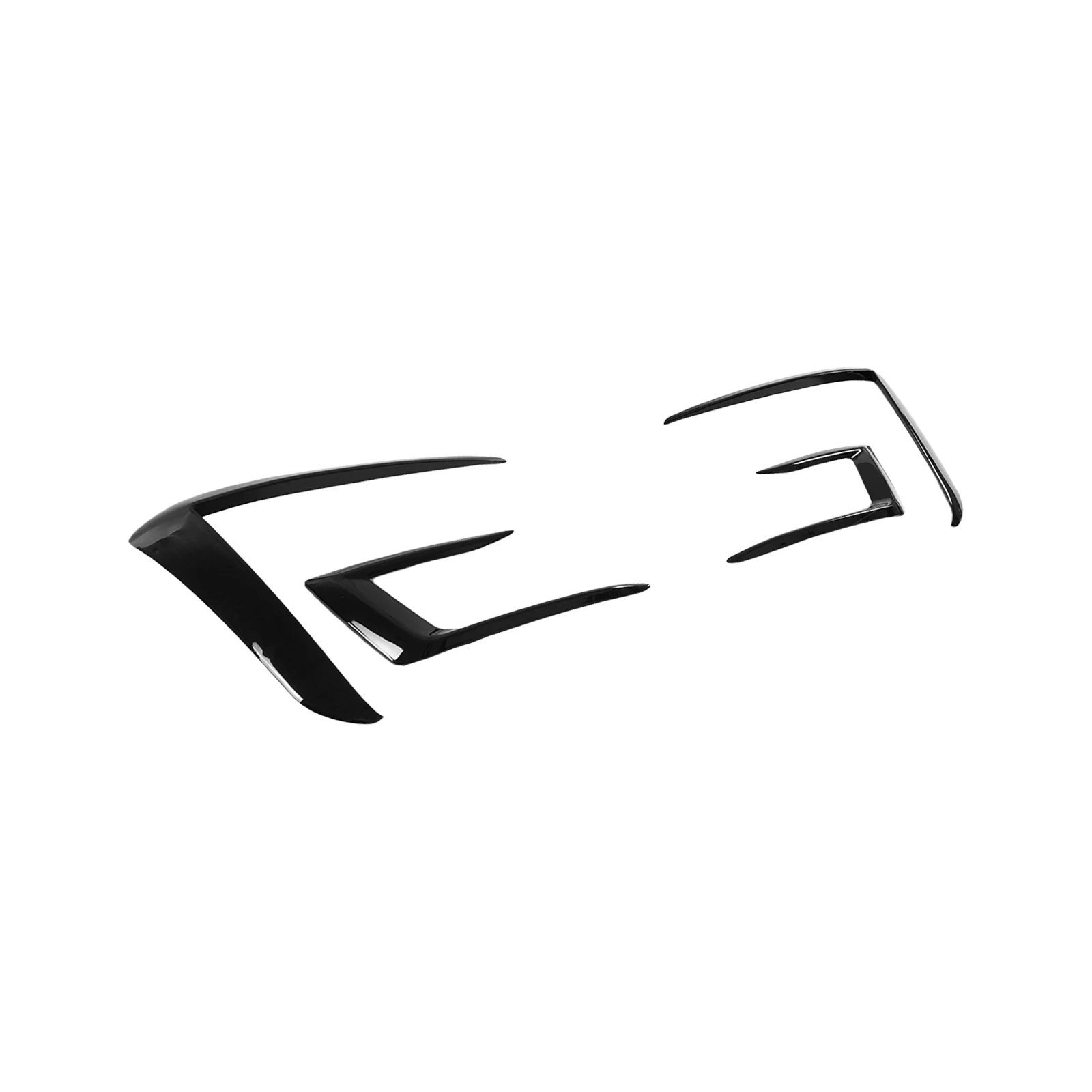 테슬라 모델 Y 주니퍼 2024-2025 4PCS 프론트 범퍼 안개등 트림 커버 카본 파이버 도색 자동차 액세서리 글로시 블랙