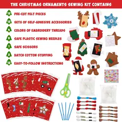 Festive Farm Animal DIY Sewing Craft Kit (Christmas kit)