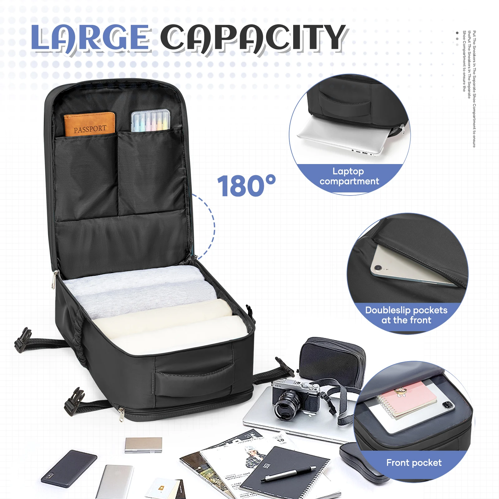 Ryanair 40x30x20CM Travel Bag Airplane Travel Backpack, Hand Luggage Cabin Backpack Carry-Ons Men Women 15.6 inch Laptop Bag