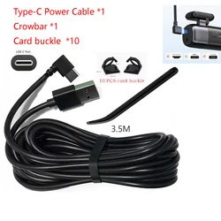 Enhanced Title:  
  
REDTIGER 11.5Ft USB Type - C Power Cord for Dash Cam - Dedicated Car Camera Power Supply (WHITE)