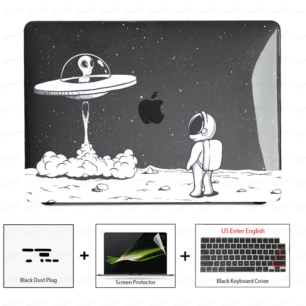 Sleek Laptop Case with Dust Plug, Screen Protector & Keyboard Cover