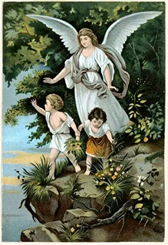 

Guardian Angel Decor Signs 8x12 Inch Metal Tin Sign