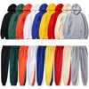 Basic Fleece Hoodies And Sweat Pants Set Men Jogger Set Wholesale Track Suit Sportswear Tracksuits Unisex Ensemble Jogging Homme 1