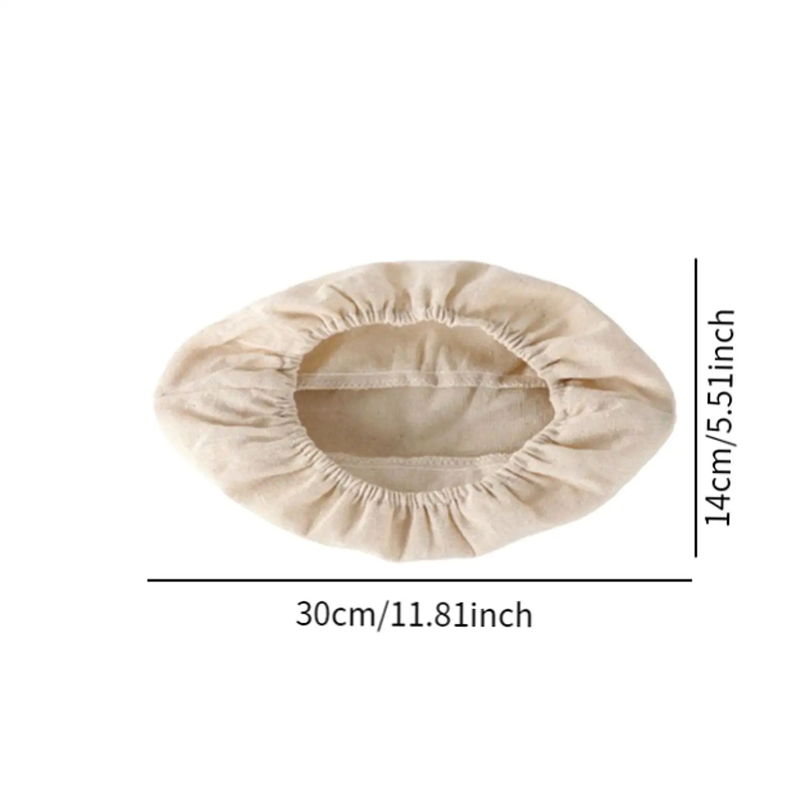 2x Bread Proofing Basket Liner Oval Portable for Baking Supplies Bread Banneton Cover for Table Kitchen Desktop Restaurant Home bread proofing liner
