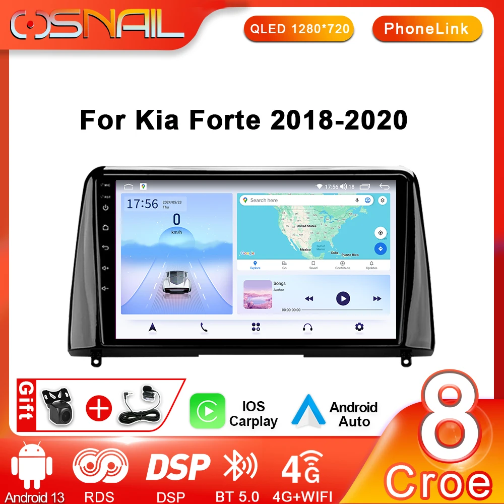 

COSNAIL Android Auto Wireless CarPlay For Kia Forte 2018 - 2019 Car Radio Multimedia Video Player 2 Din GPS Navigation Autoradio