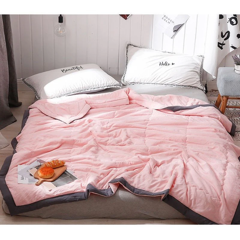 Summer Quilt Summer Quilt Set Bed Comforter Spring Summer Solid Quilt Machine Washable Cotton Quilts for Child Adult Bed