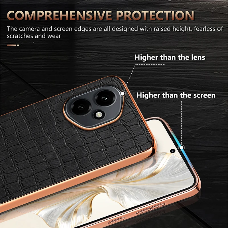 Luxury PU Leather Protective Back Cover Case