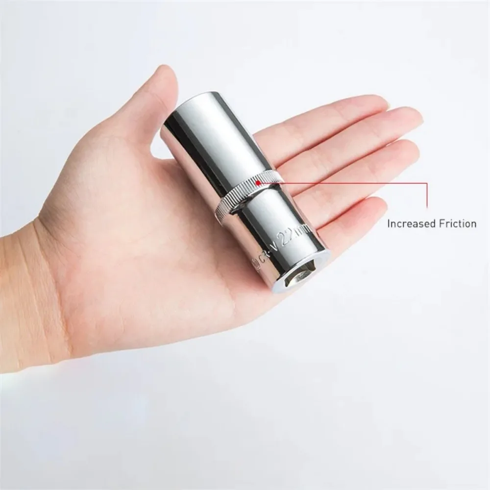 Hex Socket Wrench Head Set For Ratchet 1/4 3/8 1/2 Short Long Socket Deep Nut Driver Sleeve Spanner End Ratchet Tool With Holder 4