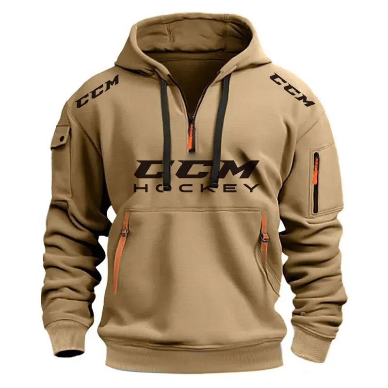 New Autumn Winter Autumn Winter Russia CCM HOCKEY Sports men's Hoodies Sweatshirts multi-pocket zipper loose casual hoodie coat 2