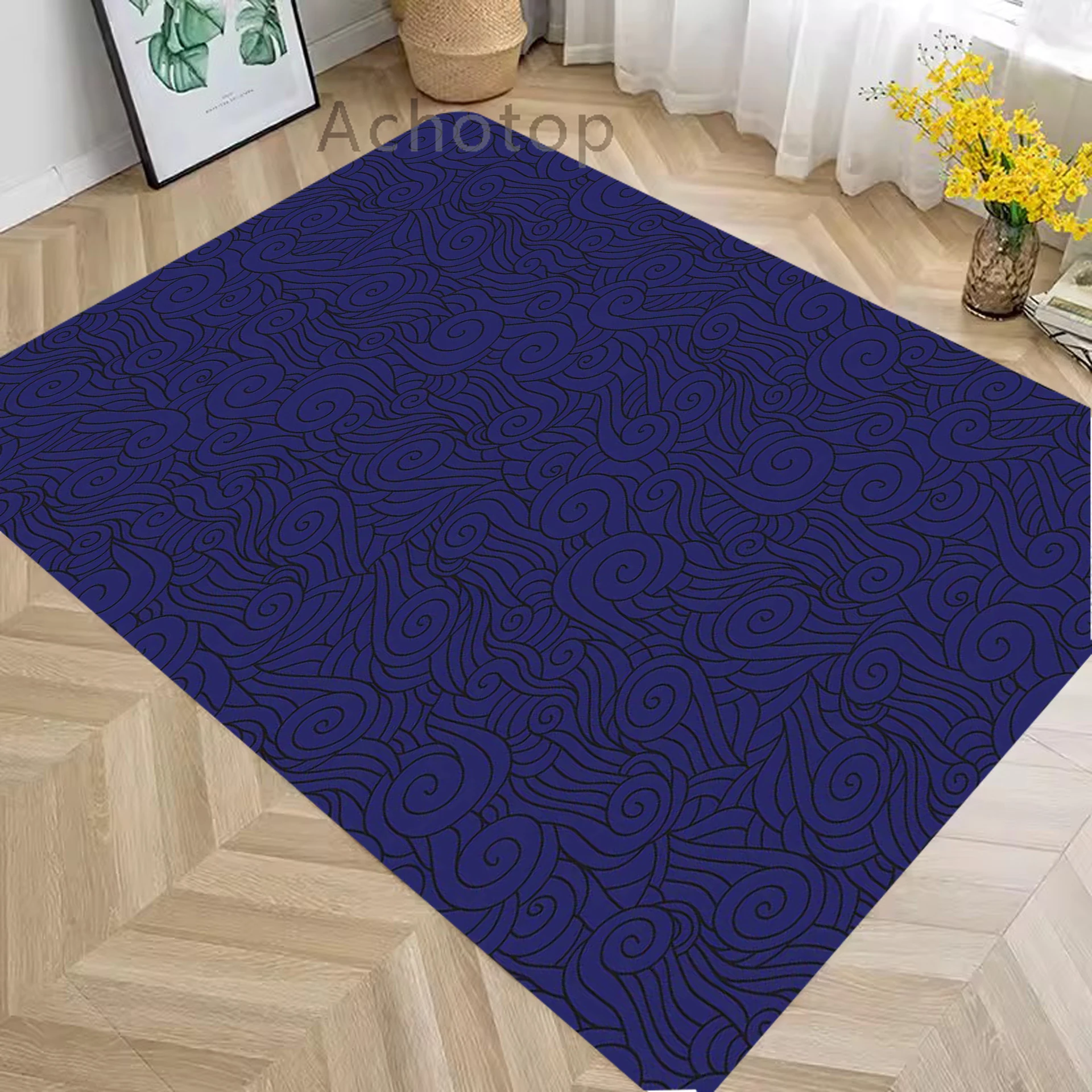 

Diatom Living Room Floor Mat Great Wave Off Door Mat Home Carpet Non-slip Retro Bathroom Kitchen Floor Mats Diatom Floor Mat