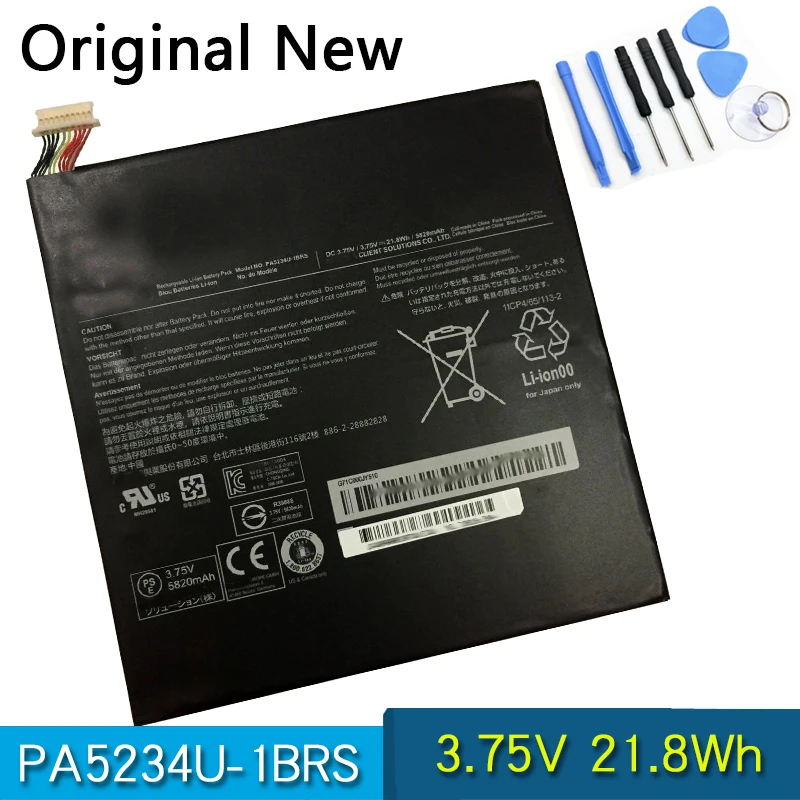 

Original PA5234U-1BRS Laptop Battery For Toshiba Satellite click 10 LX0W -C C32 C64 -C-104 -C64M Series Batteries 3.75V 21.8Wh