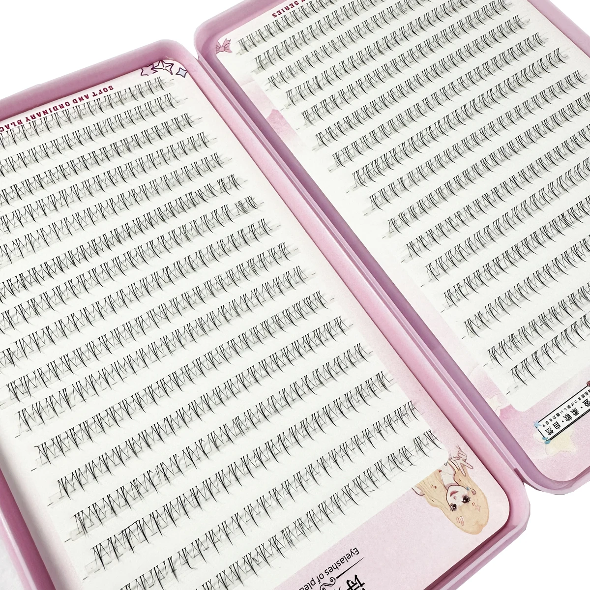 Under eyelashes extension personal eyelash professional makeup individual cluster grafting fake lashes false eyelashes 768/60pcs