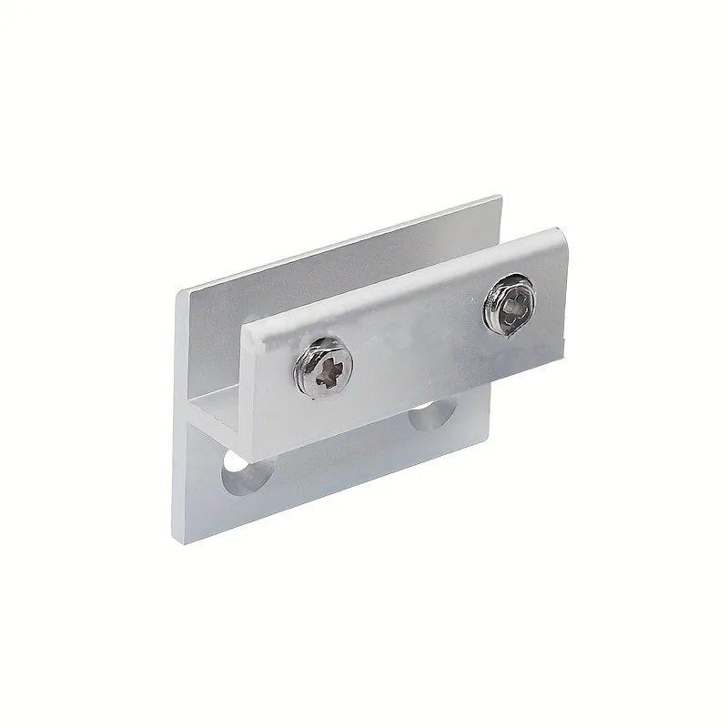 Mirror Holder 2/4Pcs h-shaped Aluminum Glass Acrylic Bathroom Wall Mounting Fastener Mirror Holder Fixing Clip Glass Clip mirror fixing kit,glass fasteners