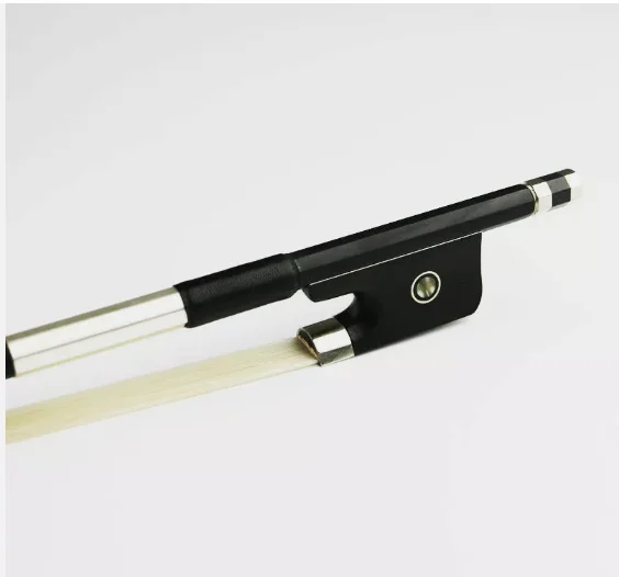 New 4/4 Advanced Black Carbon Fiber Viola Bow well balanced viola bow