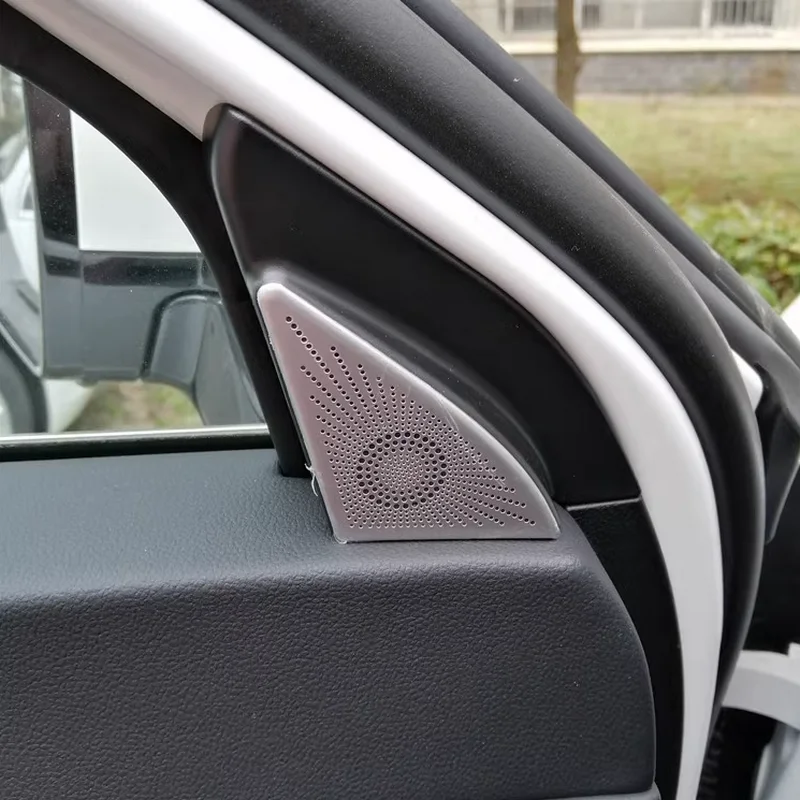 

BJMYCYY 2PCS/SET Stainless steel decorative cover for car front pillar triangular speaker for Haval H6 3rd Gen 2021 2022