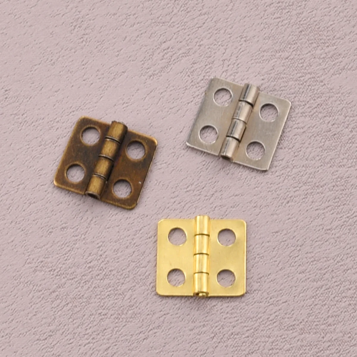 Iron plated copper gift box small hinge 12 * 13mm handicraft hinge less than 1 inch