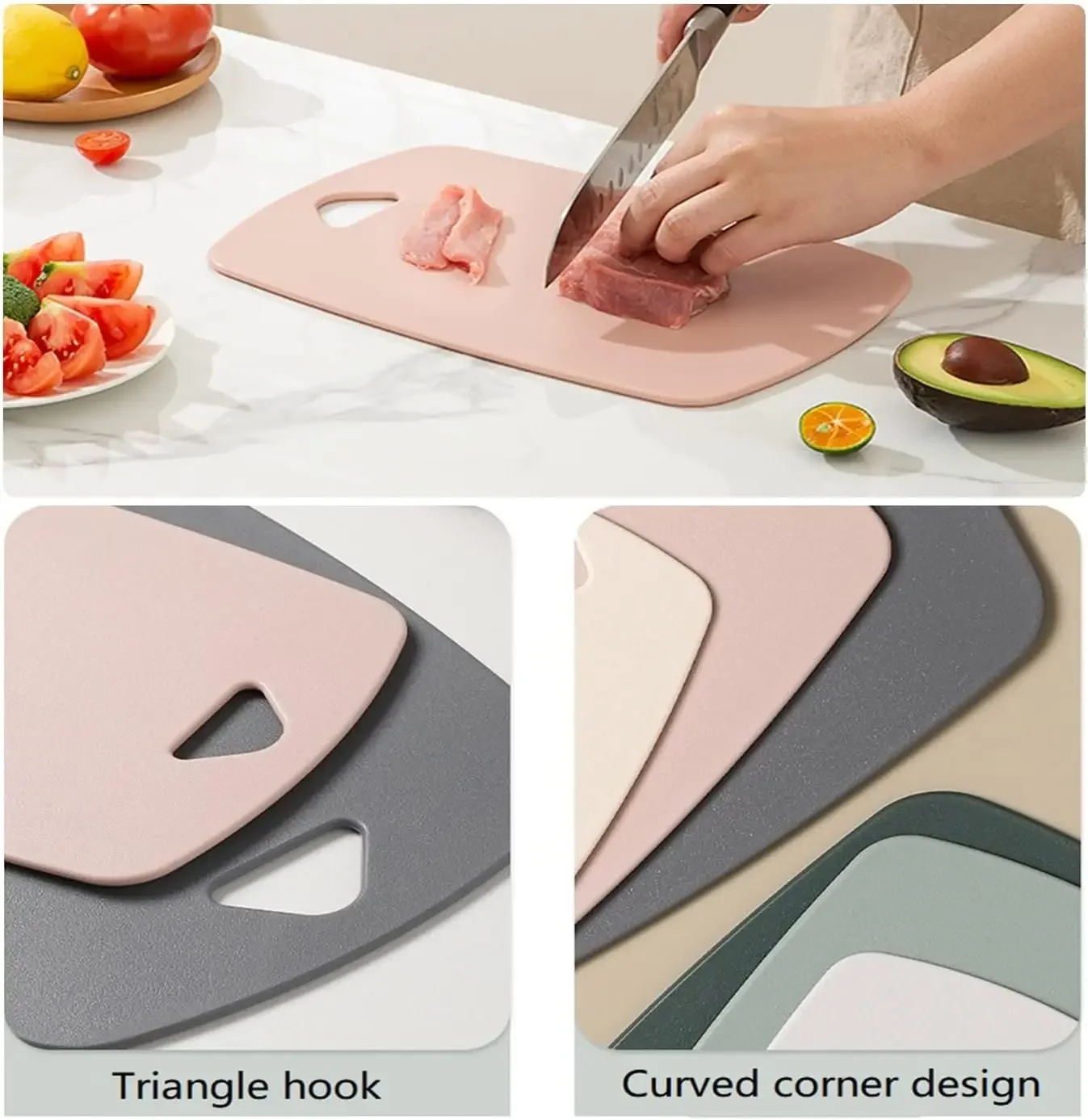 Useful 304 Stainless Steel Cutting Board Sterile Mildew Proof Fruit Cutting  Board Rectangular Cartoon Plastic Chopping Board - AliExpress