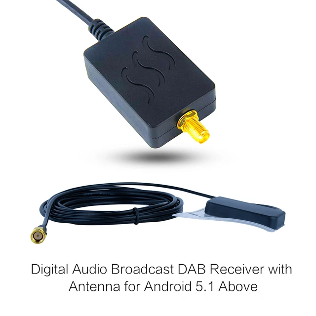 Dab Radio Receiver Auto Digital Adapter Tuner Box Amplified Loop Antenna -  AliExpress