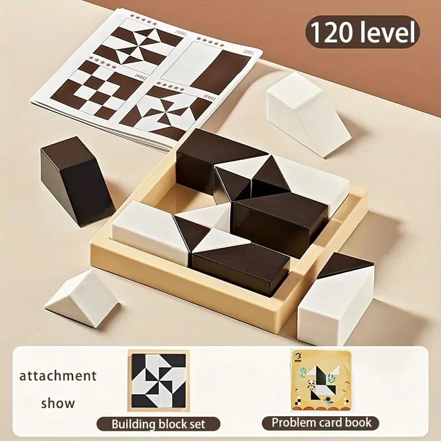 120 Level Hidden Block Puzzle 6 Years ABS Material Interesting Enhances Logic and Spatial Reasoning Suitable for 6Year Olds 3