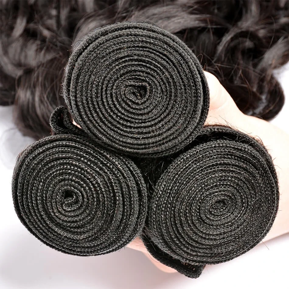 Brazilian Virgin Human Hair 1 Pcs Water Wave Brazilian Hair Weave Bundles 8A Beauty Products Human Extensions