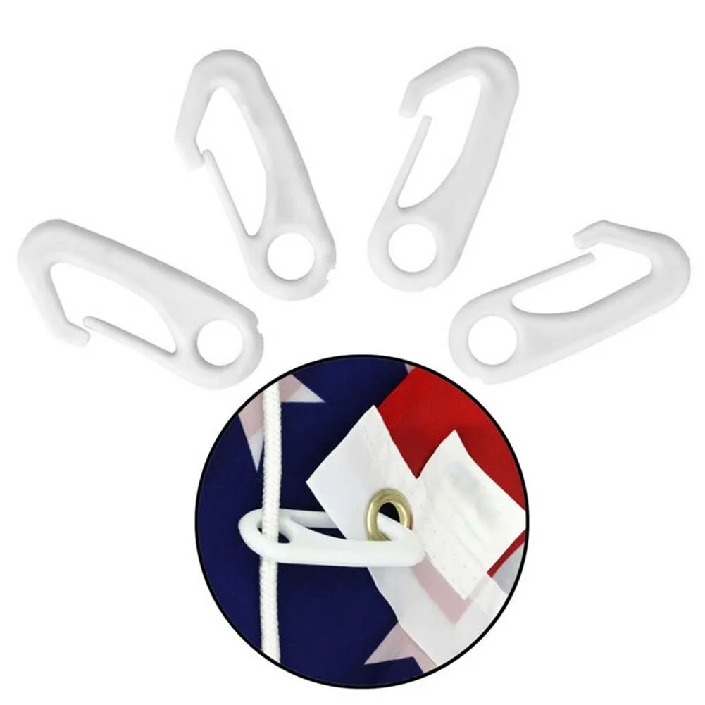 

Essential Accessory for Flagpole Owners - Reliable and Water-Resistant Flagpole Snap Hook Clips in a Pack of 8