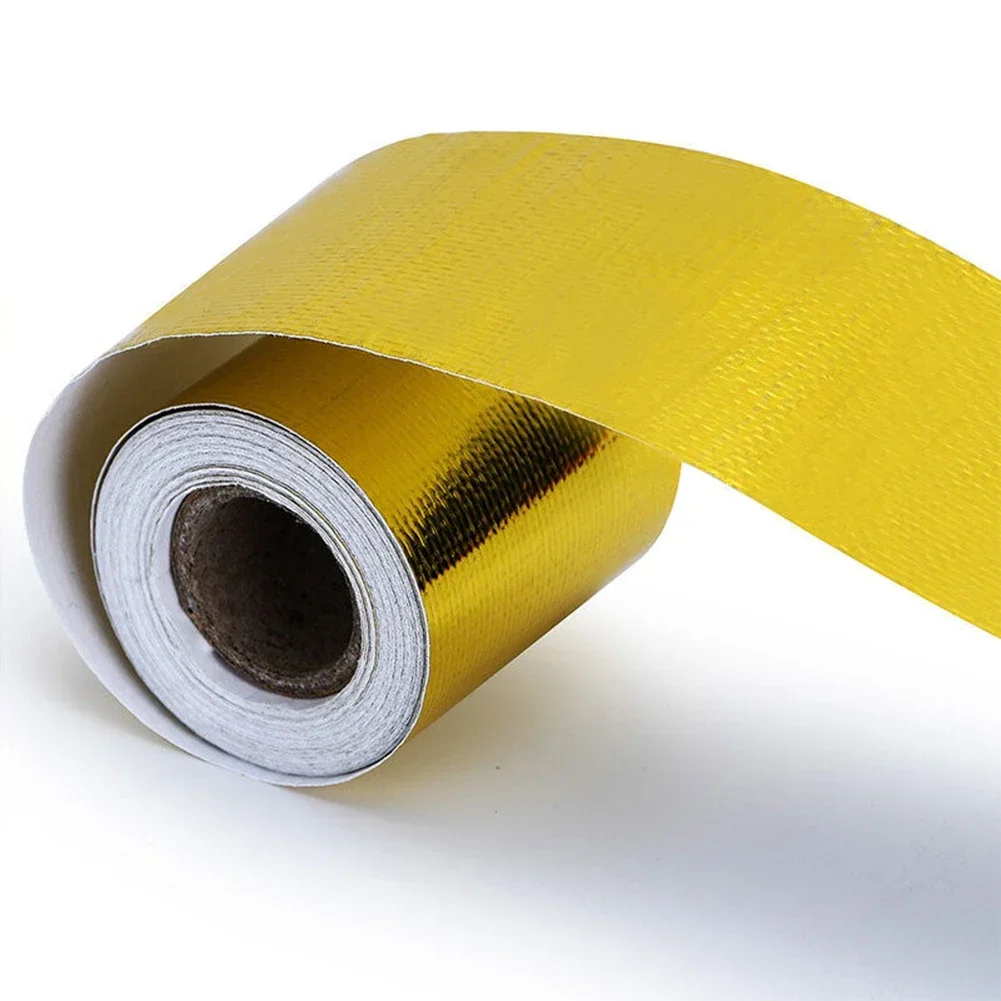 Car Exhaust Wrap Thermal Installation Heat Insulation Tape Roll High Temperature Resistance Note Number Easy Installation