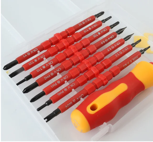 7 Pcs Insulated Screwdriver Sets Handhold Screw Driver