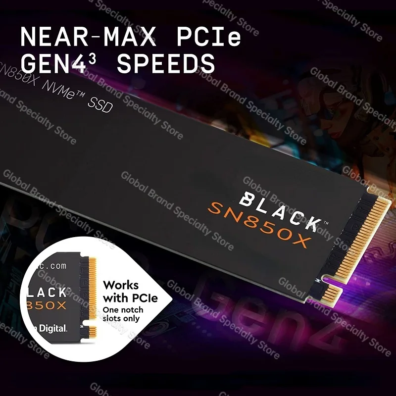  SN850X SSD NVMe Gen4 PCIe M.2 2280 PCIe4.0X4, 8TB ϵ ̺  ָ Ʈ ũ, PS5 ũž Ʈ HDD, 1TB, 2TB