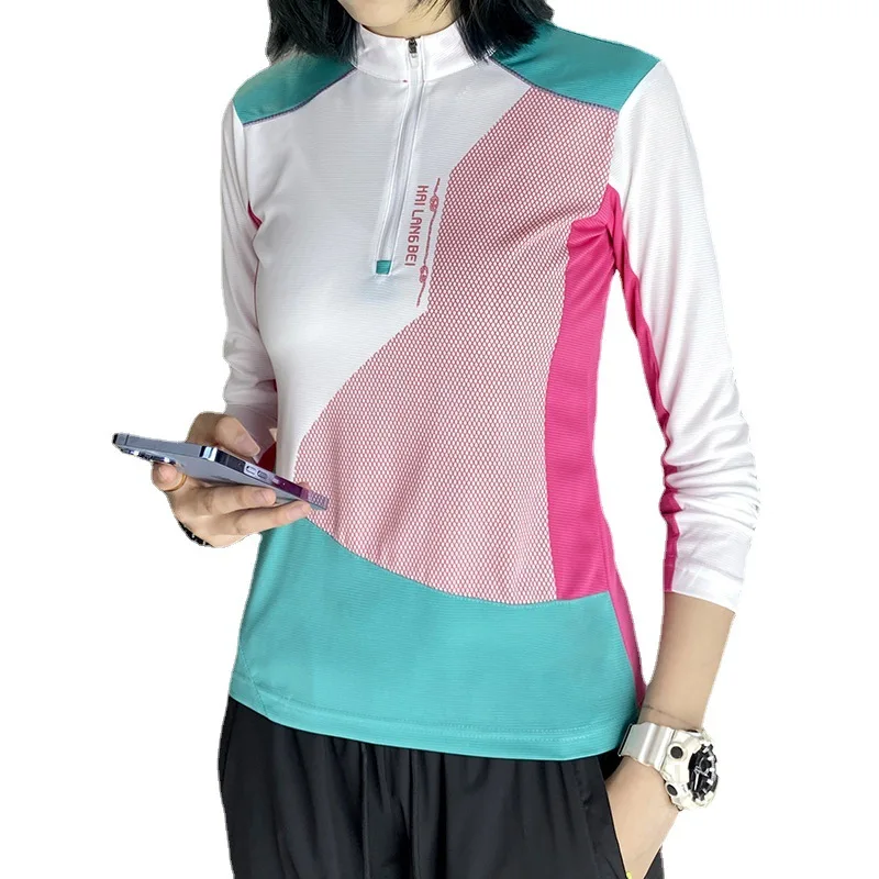Hiking T-shirt Women Long Sleeve Outdoor Sport Climbing Camping Trekking Shirts