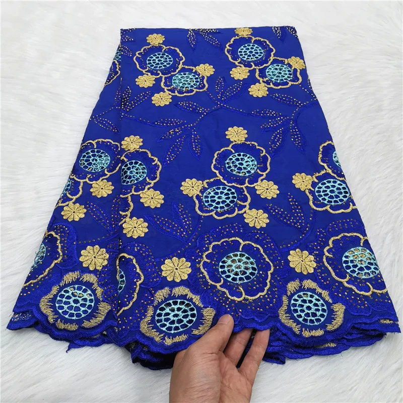 

Нигерийские сухие кружевные ткани, новейшая вышивка, Африканка, 100% хлопок, швейцарская вуаль, популярный Дубай для свадьбы, высокое качество, 2023 г.