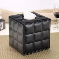 Modern Tissue Box Holder Square,Napkin Holder Pumping Paper Case Dispenser,Facial Tissue Box Cover for Home Bathroom Office Desk 1