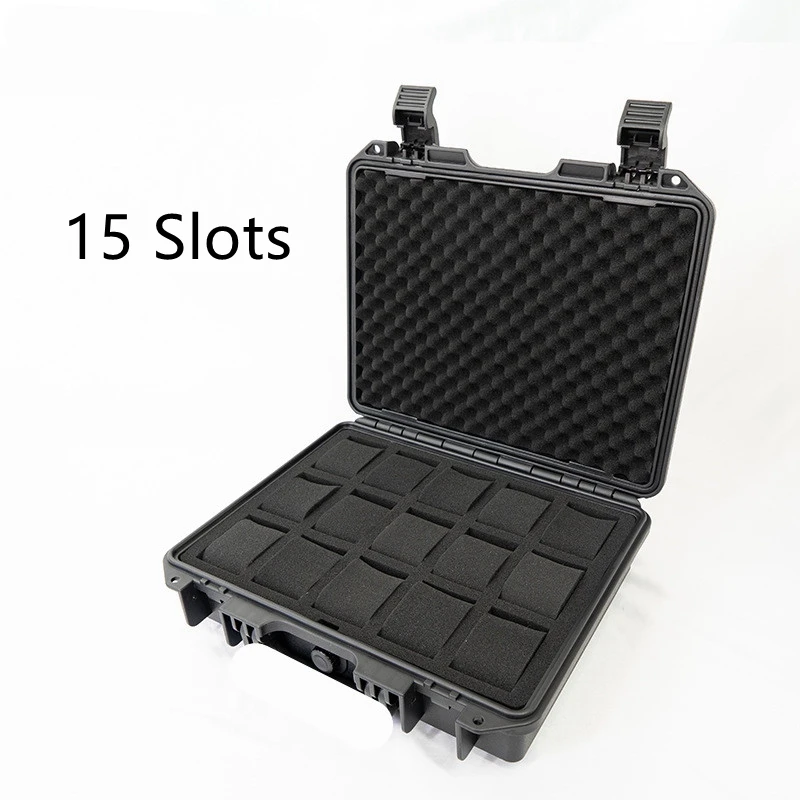 Watch Storage Box 15 Grid Waterproof Organizer Display Stand Sponge Thickened Moisture-Proof