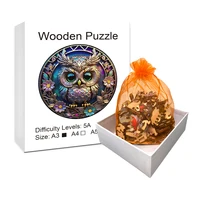 Circular colored wooden puzzle - Irregular shaped wooden puzzle - High difficulty puzzle - Puzzle toys - Exquisite birthday gift 2